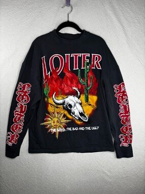 Loiter men’s small graphic design long sleeve shirt